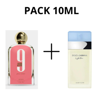 Pack light blue 10ml & 9am 10ml